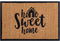 SVJ Deurmat ''Home Sweet Home'' - 40x60 cm - Bruin - Set van 10