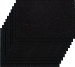 SVJ Deurmat Rechthoekig - 50 x 80 cm - Kokos - Zwart - Set van 10
