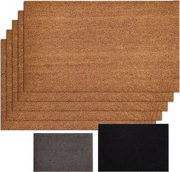 SVJ Deurmat Rechthoekig - 65 x 100 cm - Kokos - Natuurlijk - Set van 5