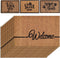 SVJ Deurmat ''Welcome'' Rechthoekig - 40x60 cm - Bruin - Set van 10