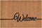 SVJ Deurmat ''Welcome'' Rechthoekig - 40x60 cm - Bruin - Set van 10