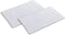 SVJ Douchemat Rechthoekig - 80x50x1 cm - Katoen - Grijs - Set van 2