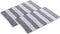 SVJ Douchemat Rechthoekig - 80x50x1 cm - Katoen - Zwart - Set van 2