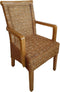 SVJ Eetkamerstoel Rechthoekig - 57 x 54 x 97 cm - Rotan - Bruin
