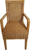SVJ Eetkamerstoel Rechthoekig - 57 x 54 x 97 cm - Rotan - Bruin