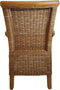 SVJ Eetkamerstoel Rechthoekig - 57 x 54 x 97 cm - Rotan - Bruin