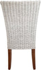 SVJ Eetkamerstoel Vierkant - 60 x 48 x 98 cm - Rotan - Wit