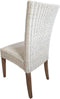 SVJ Eetkamerstoel Vierkant - 60 x 48 x 98 cm - Rotan - Wit