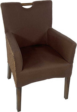 SVJ Eetkamerstoel Vierkant - 64 x 59 x 91 cm - Rotan - Bruin