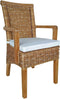 SVJ Eetkamerstoelen - 47x54x97 cm - Rotan - Lichtbruin - Set van 2