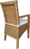 SVJ Eetkamerstoelen - 47x54x97 cm - Rotan - Lichtbruin - Set van 2