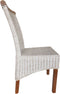 SVJ Eetkamerstoelen - 54x47x97 cm - Rotan - Wit - Set van 4