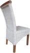 SVJ Eetkamerstoelen - 54x47x97 cm - Rotan - Wit - Set van 4
