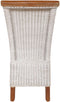 SVJ Eetkamerstoelen - 54x47x97 cm - Rotan - Wit - Set van 4