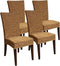 SVJ Eetkamerstoelen - 60x48x98 cm - Rotan - Bruin - Set van 4