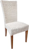 SVJ Eetkamerstoelen - 60x48x98 cm - Rotan - Wit - Set van 4