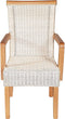 SVJ Eetkamerstoelen - 64x54x97 cm - Rotan - Wit - Set van 4