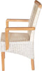 SVJ Eetkamerstoelen - 64x54x97 cm - Rotan - Wit - Set van 4