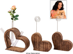 SVJ Fotolijstje - 6 x 16 x 20 cm - Hout - Bruin - Set van 3