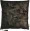 SVJ Home Decorations Bladeren Kussen - 45 x 45 cm - Fluweel - Zwart
