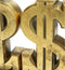 SVJ Home Decorations Dollarteken Boekenstandaard - 24x9x21 cm - Goud