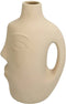 SVJ Home Decorations Fine Vaas - 18 x 11 x 28 cm - Aardewerk - Beige
