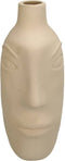 SVJ Home Decorations Fine Vaas - 18 x 11 x 28 cm - Aardewerk - Beige