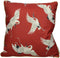 SVJ Home Decorations Kraanvogel Kussen - 45x45 cm - Fluweel - Terra