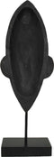 SVJ Home Decorations Masker Beeld - 15 x 9 x 48 cm - Polyresin - Bruin
