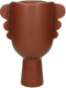 SVJ Home Decorations Masker Bloempot - 17x12x21 cm - Aardewerk - Terra
