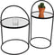SVJ Home Decorations Mensa Tafel - H64 x Ø41 cm - Set van 2 - Zwart