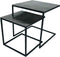 SVJ Home Decorations Mensa Tafelset - L50 x B50 x H50 cm - Robuust - Zwart
