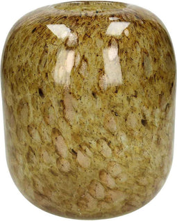 SVJ Home Decorations Vasa Vaas - H20,5 x Ø19 cm - Glas - Bruin