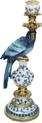 SVJ Home Decorations Vogel Kandelaar - 15 x 13 x 39 cm - Blauw