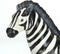 SVJ HomeKandellar Kaarsenhouder Zebra sculptuur retro goud, zwart en wit - 15 x 15 x 26,3 cm - Kaarsenstandaard