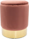 SVJ Kruk - 31x31x38 cm - Fluweel - Oudroze