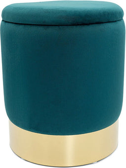 SVJ Kruk Rond - 31 x 31 x 38 cm - Polyester - Blauw