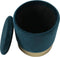 SVJ Kruk Rond - 31 x 31 x 38 cm - Polyester - Blauw