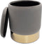 SVJ Kruk Rond - 31 x 31 x 38 cm - Polyester - Lichtgrijs