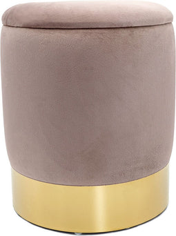 SVJ Kruk Rond - 31 x 31 x 38 cm - Polyester - Lila