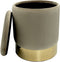 SVJ Kruk Rond - 31 x 31 x 38 cm - Polyester - Taupe