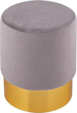 SVJ Kruk Rond - 31 x 31 x 43 cm - Polyester - Lichtgrijs