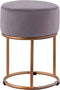 SVJ Kruk Rond - 32 x 32 x 42 cm - Ijzer/Polyester - Antraciet
