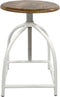 SVJ Kruk Rond - 34 x 34 x 75 cm - Metaal - Wit