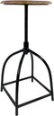 SVJ Kruk Rond - 34 x 34 x 75 cm - Metaal - Zwart - Set van 2