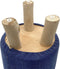 SVJ Kruk Rond - 35 x 35 x 45 cm - Teakhout - Blauw