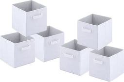 SVJ Opvouwbare Opbergbox Vierkant - 27x28x27 cm - Geel - Set van 6