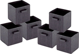 SVJ Opvouwbare Opbergbox Vierkant - 27x28x27 cm - Wit - Set van 6