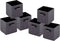 SVJ Opvouwbare Opbergbox Vierkant - 27x28x27 cm - Wit - Set van 6