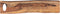 SVJ Plateau - 15x70x2 cm - Hout - Naturel